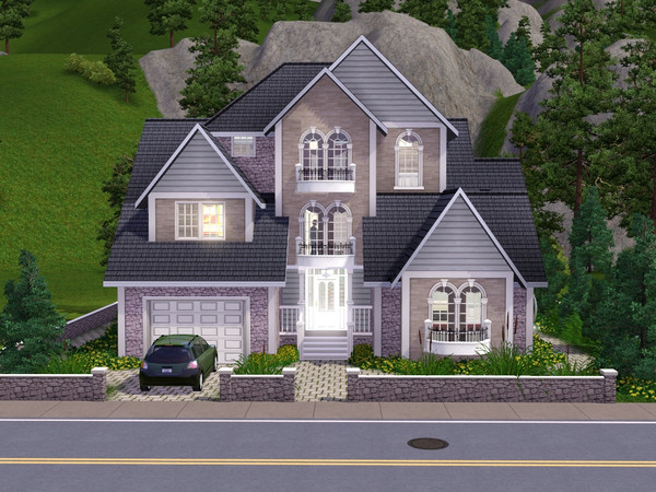 Sims 3 — Villa II by gabi892 — large family Villa with 3 floors. On the first floor there is a living room, dining room,
