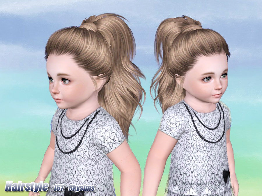 The Sims Resource Skysims Hair Toddler 167
