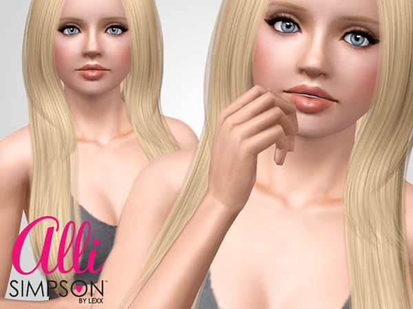 Sims 3 — Alli Simpson by lexx2 — Alli Simpson is a 15 year old Australian model, actress, and singer. Best known as the