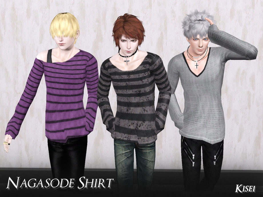 The Sims Resource - Nagasode Shirt - Kisei
