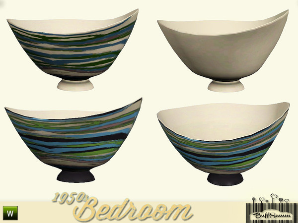 Sims 3 — 1950s Bedroom Bowl C by BuffSumm — Part of the *1950s Bedroom* ***TSRAA***