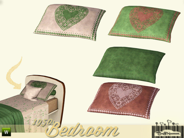 Sims 3 — 1950s Bedroom Pillow SB large by BuffSumm — Part of the *1950s Bedroom* ***TSRAA***