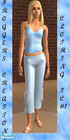Sims 2 — Clothing Texture Challenge 01, Adult Blue Outfit by frogger1617 — Thank you Riverwillows for creating this