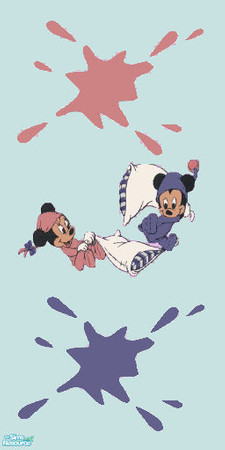 Sims 2 — kid wall 3 by milla184 — a cute wall for your sims kids! :)