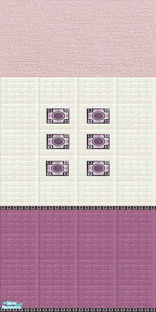 Sims 2 — Set 116 Pampa Pink Wall 1 by Lianaa — Set 116 Pampa Pink Wall 1