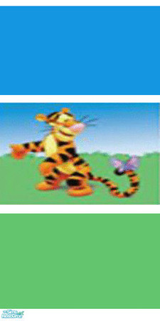Sims 2 — Tigger Wall by jab1955 — Tigger\'s the name and bouncing is my game!!! Put a little bounce in your sim\'s