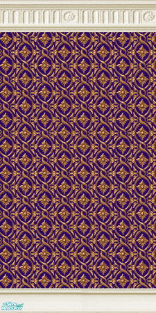 Sims 2 — Damask Partern Navy by TheMistress666 — Continuing my series of Rich patterns and deep coloured Damask Walls