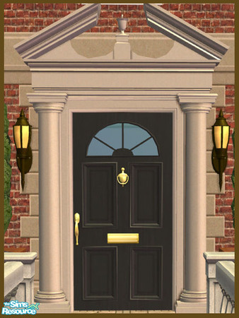 Sims 2 — Broken Triangle Pediment Recolor - Limestone by phoenix_phaerie — A limestone recolor of the Pedimentary, My