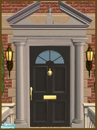 Sims 2 — Broken Triangle Pediment Recolor - Granite by phoenix_phaerie — A granite recolor of the Pedimentary, My Dear!