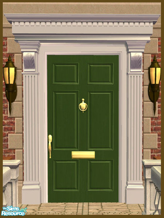 Sims 2 — Cornice Pediment Recolor - Green by phoenix_phaerie — A green recolor of the Pedimentary, My Dear! Cornice