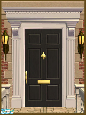 Sims 2 — Cornice Pediment Recolor - Black by phoenix_phaerie — A black recolor of the Pedimentary, My Dear! Cornice