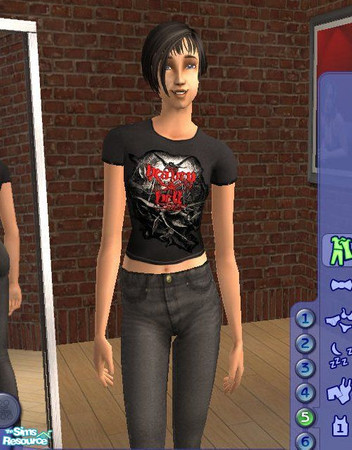 Sims 2 — Loco Fest - Shirt 3 by Dr. Macabre — This shirt features the Band Heaven and Hell, which is made up of members