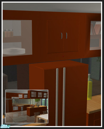 Sims 2 — Colorado kitchen - orange - smoke alarm by mirake — 