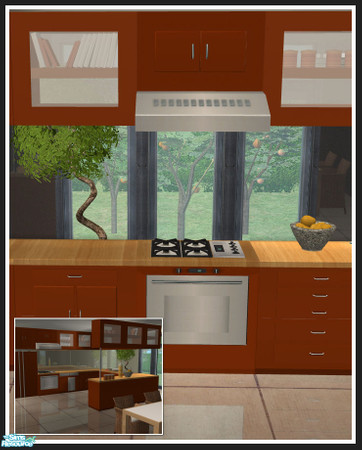 Sims 2 — Colorado kitchen - orange - stove by mirake — 