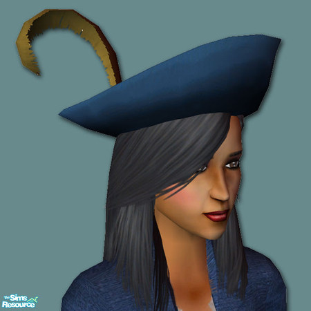 Sims 2 — Sea Farers - Police Blue Hat by Shakeshaft — Part of a set of pirate themed clothing for both adult male and