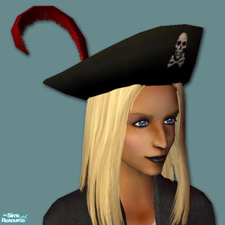 Sims 2 — Sea Farers - Pirate Hat by Shakeshaft — Part of a set of pirate themed clothing for both adult male and female