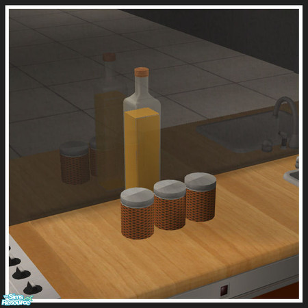 Sims 2 — Colorado kitchen - orange - canisters by mirake — 