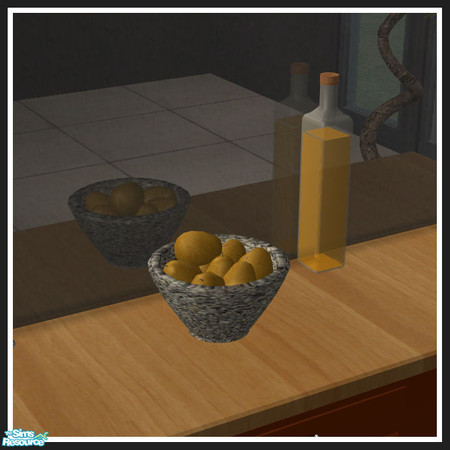 Sims 2 — Colorado kitchen - orange - fruit bowl by mirake — 