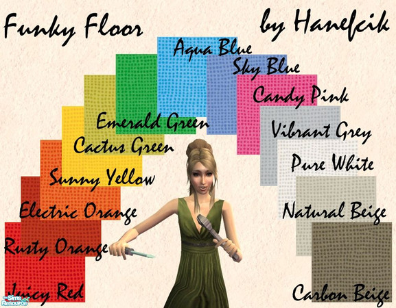 Sims 2 — Funky Floor - Collection of Tiles by Hanefcik — Tired of typical designs and patterns? In desperate need of new