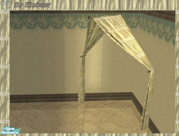 Sims 2 — Anne\'s Romanza Bedroom TC53 - Canopy by Eisbaerbonzo — Romantic ruffeld canopy with brass parts.
