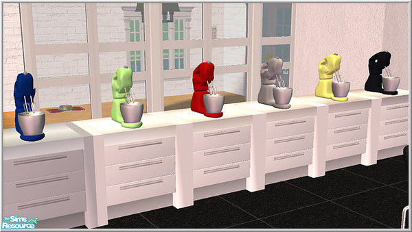 Sims 2 — recolor set of foodprocessor by Birgit43 — classic_foodprocessor in different colours