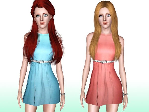 The Sims Resource - Balcon Dress- AxeSims