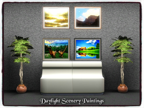 Sims 3 — Daylight Scenery Paintings by Xodess — This is one single file of scenery paintings, and is called 'DAYLIGHT