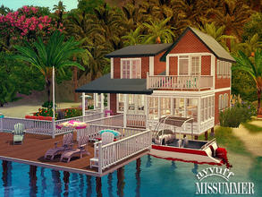 Sims 3 — Missummer _Furnished_ by ayyuff — A cute and useful house for 3 persons. It has:kitchen,dining room,living