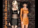 Sims 3 — Fur-Net-Dress  by gerganavitlarova2 — Fur-Net Dress by gergana. More Creations from me at gergana83.tumblr.com