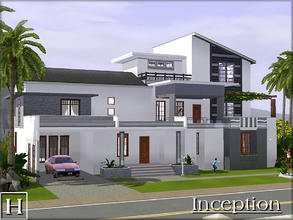 Sims 3 — Inception by hatshepsut — This striking modern home has everything a modern family needs for a stylish and