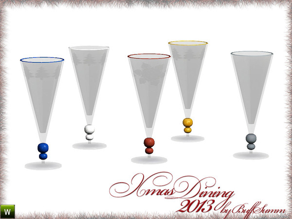 Sims 3 — X-Mas Dining 2013 Glas empty by BuffSumm — HAPPY CHRISTMAS and a wonderfull NEW YEAR!!! Thank you for supporting