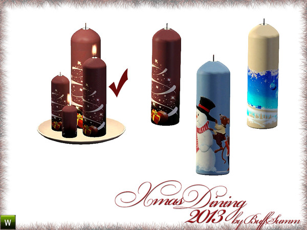 Sims 3 — X-Mas Dining 2013 Candle B by BuffSumm — HAPPY CHRISTMAS and a wonderfull NEW YEAR!!! Thank you for supporting