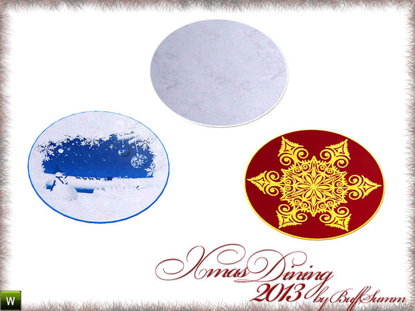 Sims 3 — X-Mas Dining 2013 Plate by BuffSumm — HAPPY CHRISTMAS and a wonderfull NEW YEAR!!! Thank you for supporting me