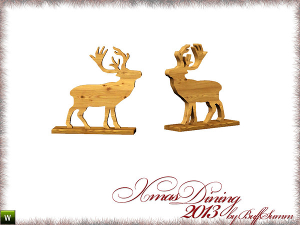 Sims 3 — X-Mas Dining 2013 Reindeer by BuffSumm — HAPPY CHRISTMAS and a wonderfull NEW YEAR!!! Thank you for supporting
