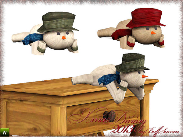 Sims 3 — X-Mas Dining 2013 Snowman by BuffSumm — HAPPY CHRISTMAS and a wonderfull NEW YEAR!!! Thank you for supporting me