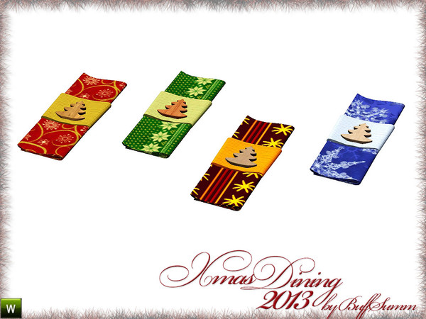 Sims 3 — X-Mas Dining 2013 Napkin by BuffSumm — HAPPY CHRISTMAS and a wonderfull NEW YEAR!!! Thank you for supporting me
