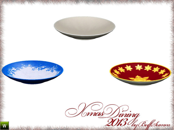 Sims 3 — X-Mas Dining 2013 Soupplate by BuffSumm — HAPPY CHRISTMAS and a wonderfull NEW YEAR!!! Thank you for supporting