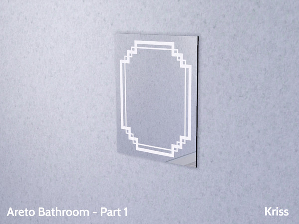Sims 3 — Areto Bathroom Wallmirror by Kriss — Mirror mirror on the wall. You make me feel like I am the fairest of them