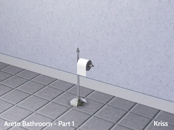 Sims 3 — Areto Bathroom Toiletpaper by Kriss — Toilet paper will look even better on this glamorous and elegant holder.
