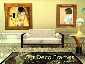 Sims 3 — Art Deco Frames by ShinoKCR — A while ago I was asked to make Frames for my Art Deco Paintings by Gustav Klimt.