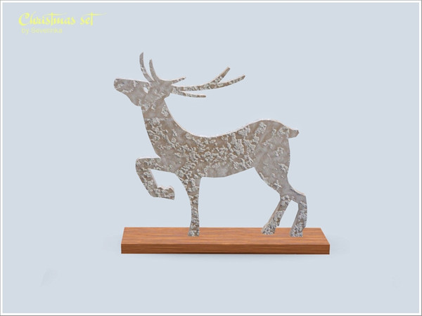 Sims 3 — Deer v03 by Severinka_ — Christmas set III Figurine of a deer. Decor for the New Year and Christmas, perfect for