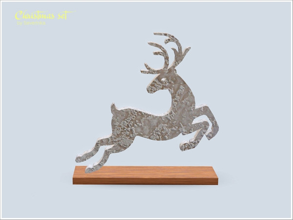 Sims 3 — Deer v04 by Severinka_ — Christmas set III Figurine of a deer. Decor for the New Year and Christmas, perfect for
