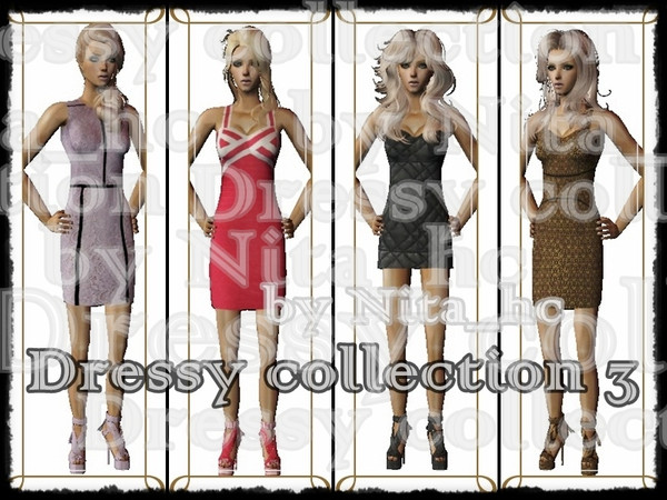 Sims 2 — Dressy collection 3 by Nita_hc — - 4 dresses by Nita_hc.