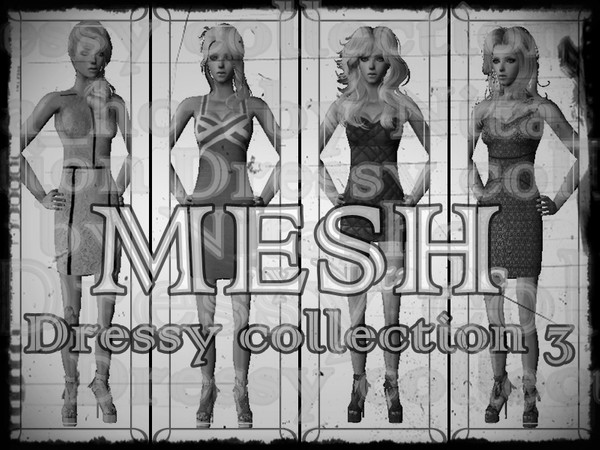 Sims 2 — Dressy collection 3 - Mesh  by Nita_hc — - HQ_MESH_FENDISHOE
