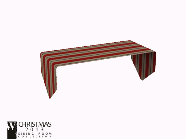 Sims 3 — Christmas13 Dining Table Cloth by wondymoon — - Christmas 2013 - Dining Table Cloth - Wondymoon@TSR - Dec'2013
