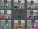 Sims 2 — Neon Eyeshadow ~ SN ~ by SailorNeptune — Neon Eyeshadow comes in 8 shades of Red, Yellow, Orange, Green, Purple,