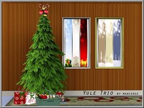 Sims 3 — Yule Trio_marcorse by marcorse — 2 Christmas paintings: tryptich style featuring Yule images.