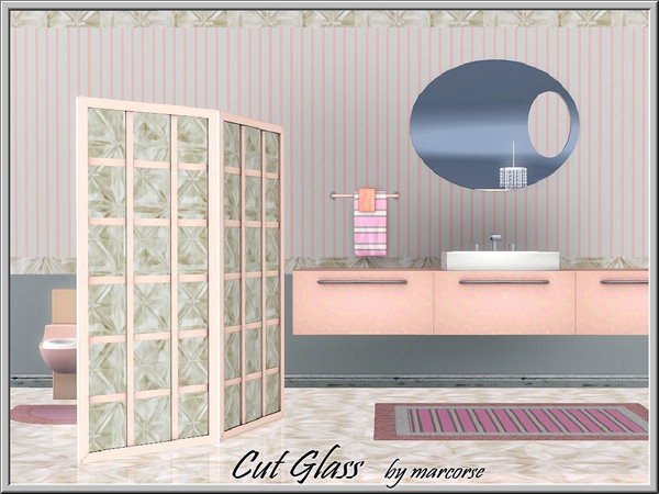 Sims 3 — Cut Glass_marcorse by marcorse — Cut glass pattern for decor treatments. Found in Miscellaneous
