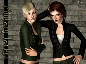Sims 3 — Military Jacket by LuxySims3 — Military style jacket for your sims. 3 Channels - 3 Recolors.