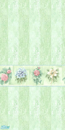 Sims 2 — TL - For-Her-Denette-MintJulip Wallpaper by TabbyLou — Wallpaper in Mission Style, For Her, Denette in Mint